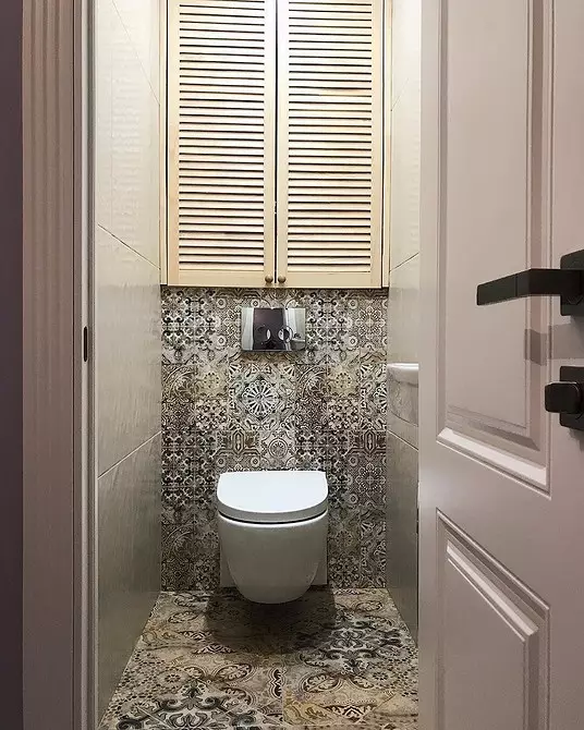 Qeramikë jo të lehtë: 60 ide të projektimit për përdorimin e pllakave në tualet 9369_83