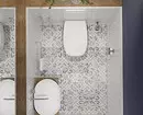 Μη εύκολη κεραμική: 60 Ιδέες σχεδιασμού για τη χρήση πλακιδίων στην τουαλέτα 9369_86