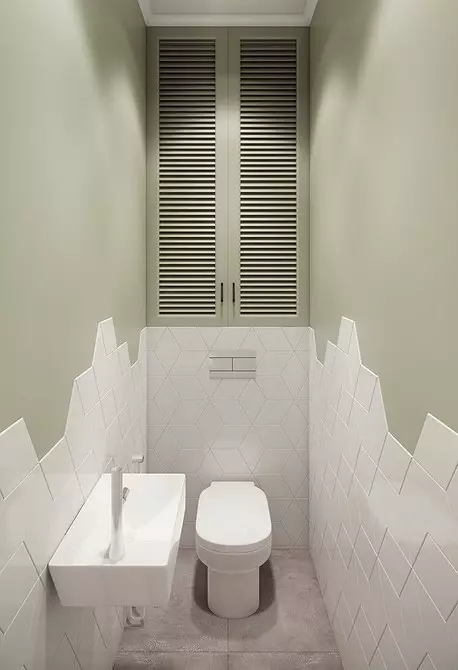 गैर-सजिलो सिरमिक्स: शौचालयमा टाइलहरू प्रयोगको लागि 600 डिजाइन विचारहरू 9369_96