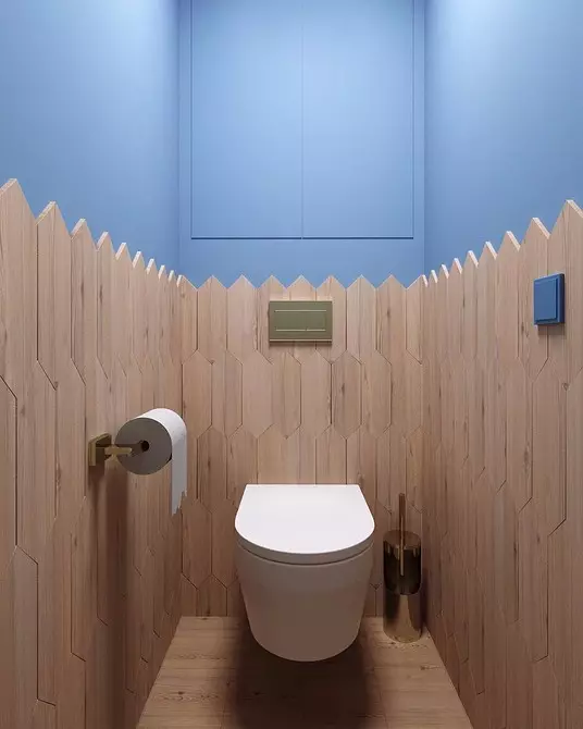 Niet-gemakkelijke keramiek: 60 ontwerpideeën voor het gebruik van tegels in het toilet 9369_97
