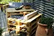 Trädgårdsmöbler av pallar gör det själv: 30 coola alternativ