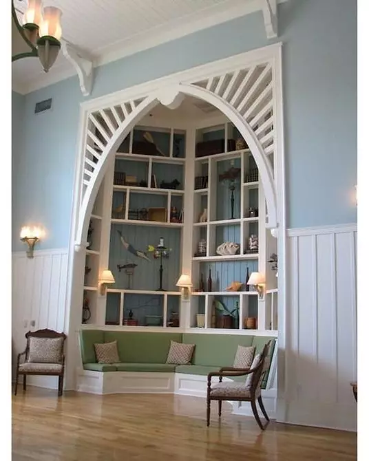 Diseño de interiores con blandboard arco: 50 ejemplos con fotos. 9445_111