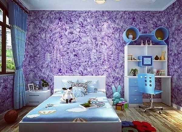 Plaster Sutera Decorative di pedalaman: 40 Idea Aplikasi Asal 9449_76