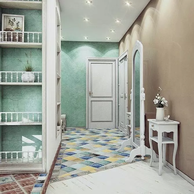 Tạo một nội thất của hành lang theo phong cách của Provence: Làm thế nào để làm mọi thứ đúng 9503_19