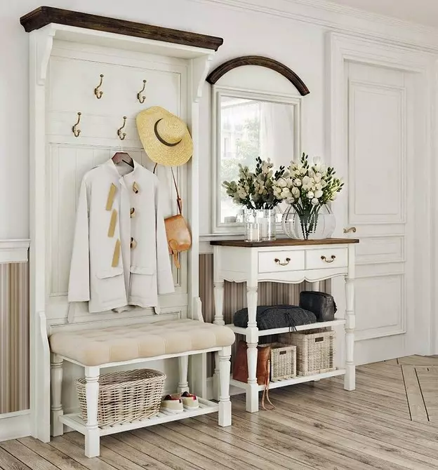 Créez un intérieur du couloir dans le style de Provence: comment faire tout va bien 9503_66