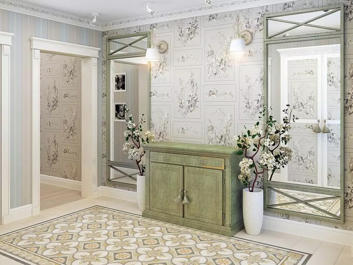 Crie um interior do corredor no estilo da Provence: Como fazer tudo certo 9503_69