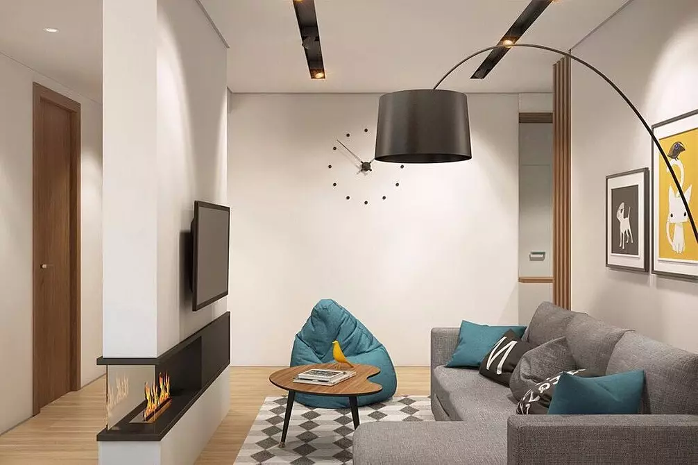 Perabot tanpa framah: kebaikan, minus dan menggunakan pilihan di apartmen 9525_26