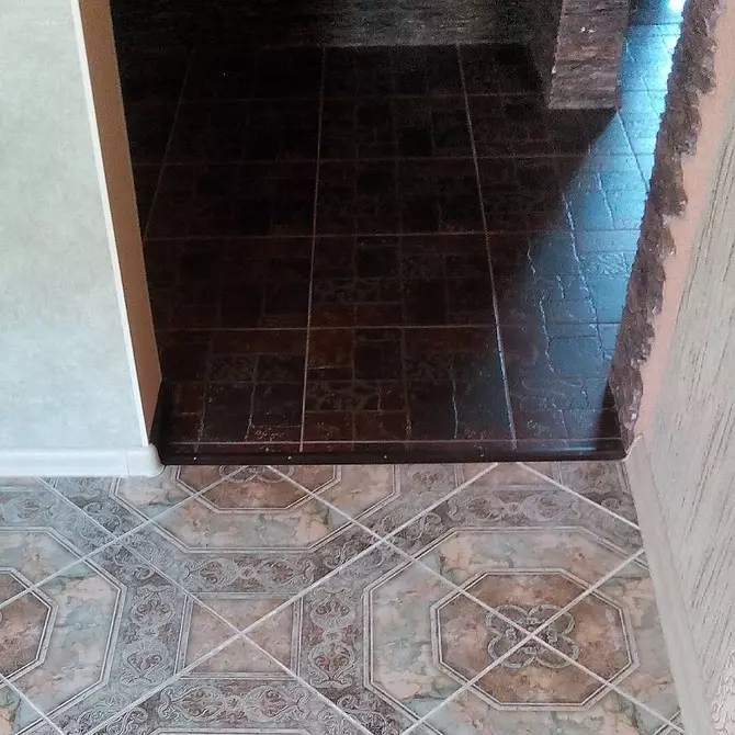 Kaip pasirinkti plytelę ant virtuvės grindų ir zonavimo ar asociacijos koridorių 9565_54