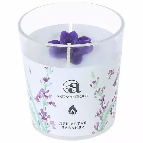 Candle with lavender