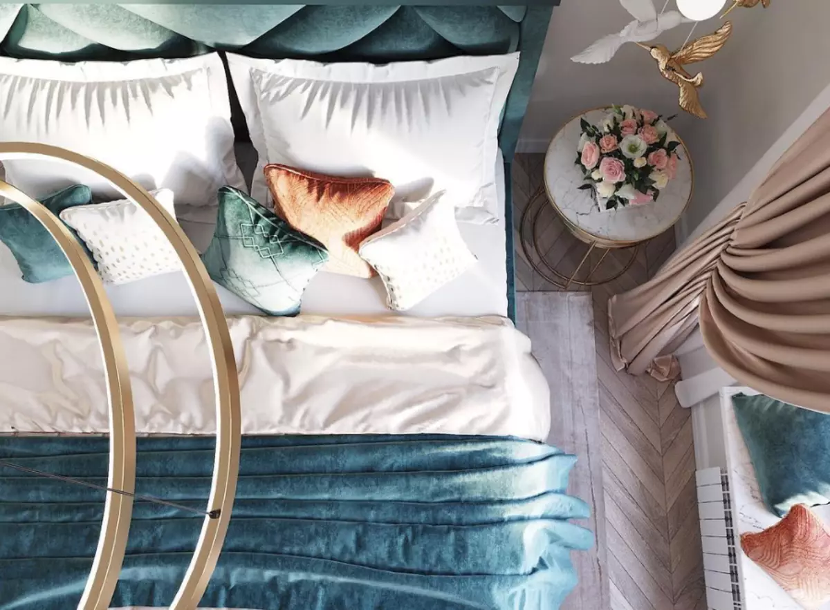 Design camera da letto: nuovo 2019 + 30 idee fotografiche 9602_59