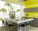 Stretch griestu dizains virtuvē: 40 modernas iespējas 9666_17