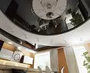 Stretch strop dizajn u kuhinji: 40 modernih opcija 9666_37