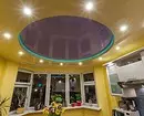 Stretch plafond ontwerp in de keuken: 40 moderne opties 9666_53