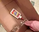 Осъществяване на куклена къща от кутията със собствените си ръце: инструкции за създаване на необичаен декор 9712_20