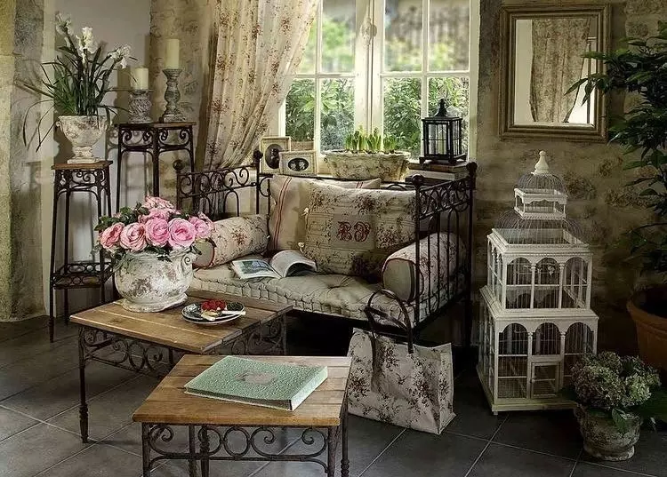 Interiør i stuen i Provence: 70 + bilder og tips om design 9730_141
