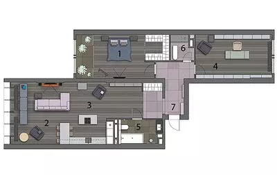 Brutal Loft med utsikt over Moskva City 9736_32