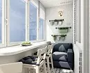 Tende in cucina con balcone: 14 opzioni di progettazione 9760_125