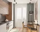Záclony v kuchyni s balkonem: 14 možností designu 9760_13