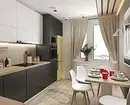 Tirai di dapur dengan balkon: 14 opsi desain 9760_14