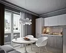 Vorhänge in der Küche mit Balkon: 14 Design-Optionen 9760_25