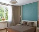 Turkoosi väri makuuhuoneen sisätilassa: 70 Tuoreet ideat valokuvilla 9773_120