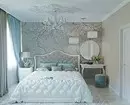 Тюркоазен цвят в спалнята Интериор: 70 нови идеи със снимки 9773_42