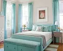 綠松石顏色在臥室內部：70個新的想法與照片 9773_49