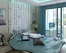 Turkis farve i soveværelse interiør: 70 friske ideer med fotos 9773_7