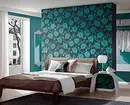 Turkoosi väri makuuhuoneen sisätilassa: 70 Tuoreet ideat valokuvilla 9773_75