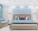 寝室のインテリアのターコイズ色の色：写真と70の新鮮なアイデア 9773_90