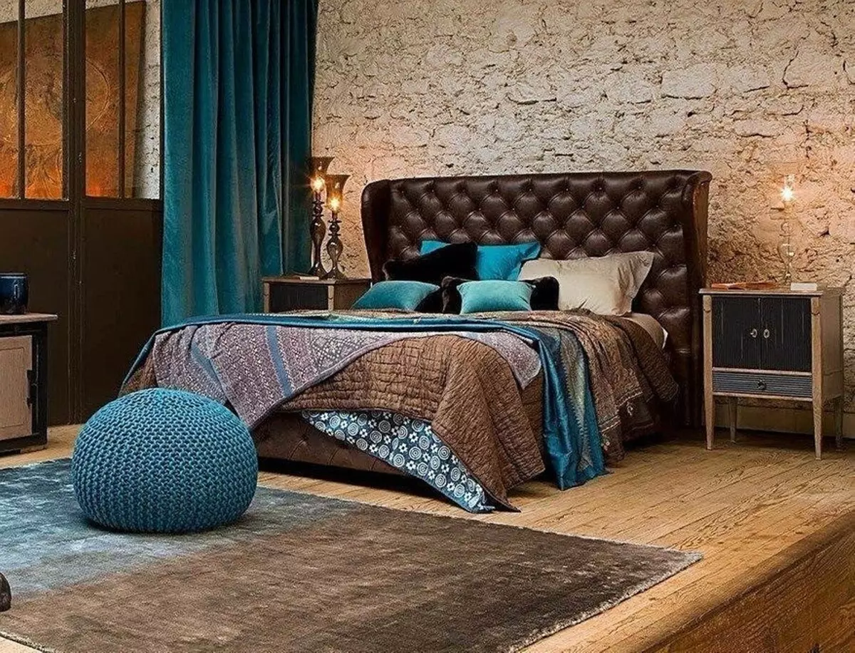 Culoare turcoaz în dormitor interior: 70 idei proaspete cu fotografii 9773_92