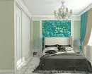 Türkiz színe a hálószobában belsejében: 70 friss ötlet fotókkal 9773_95