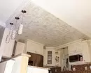 为厨房选择干墙的天花板：设计选项和照片和有用的提示 9787_32