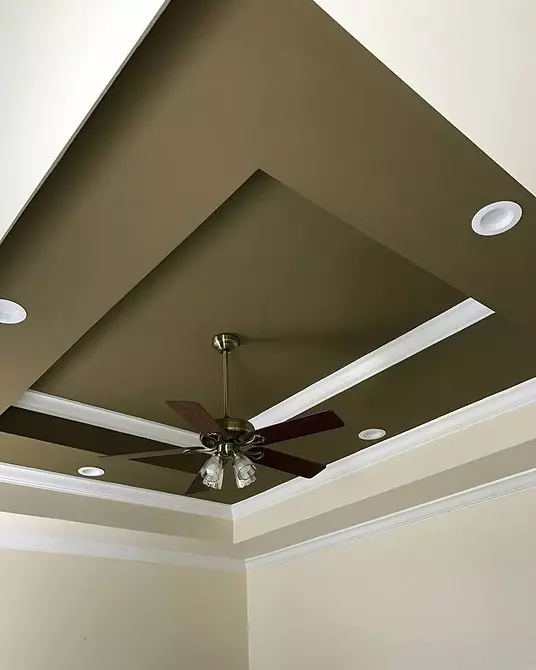 Pilih langit-langit drywall untuk dapur: Pilihan desain dengan foto dan tips berguna 9787_55