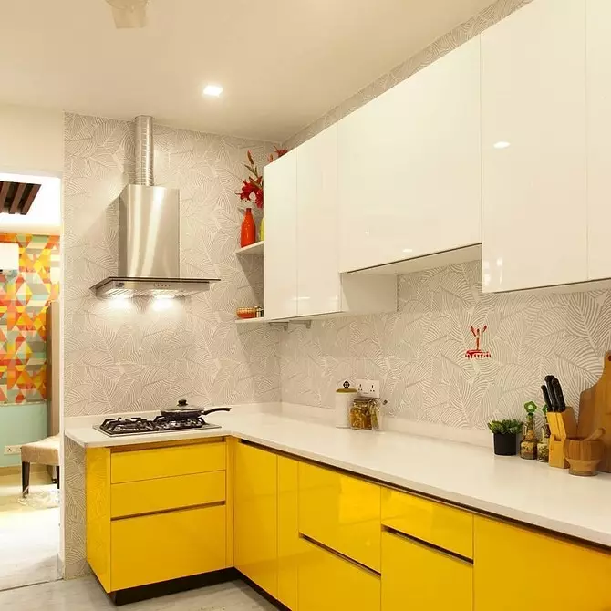Vyberte si strop sádrokartonu pro kuchyň: možnosti designu s fotografiemi a užitečné tipy 9787_86