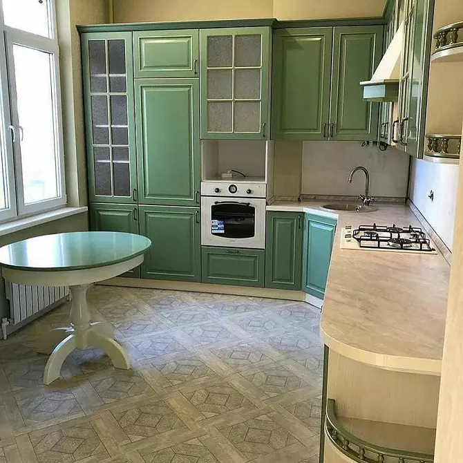 آشپزخانه سبک نئوکلاسیک: 70 گزینه های طراحی با عکس ها و نکات در طراحی 9805_139