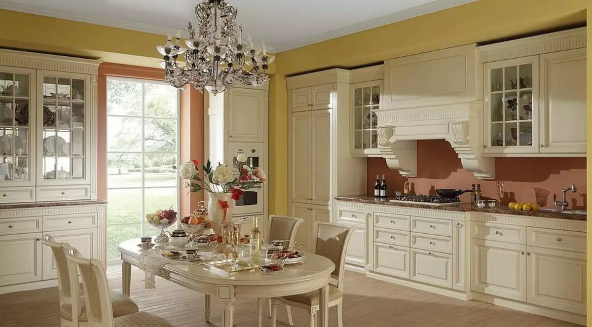 Neoclassic stiliaus virtuvė: 70 dizaino parinktys su nuotraukomis ir patarimais