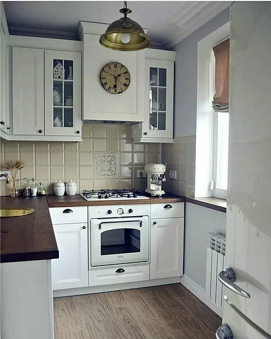 Neoclamsic शैली किचन: place0 डिजाइन विकल्पहरू फोटो र सम्झनाका साथ डिजाइनहरू 9805_30