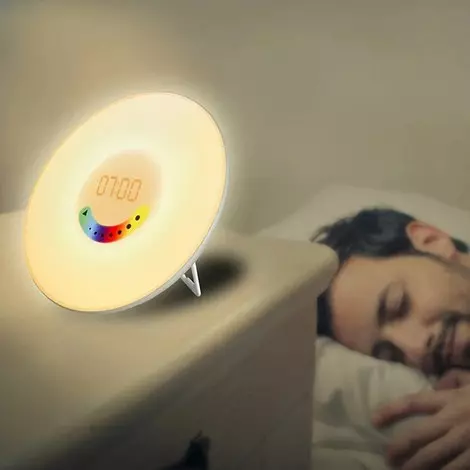 Um despertador com backlit