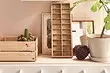 Fun ibi ipamọ ati kii ṣe nikan: 14 awọn imọran ti lilo apoti onigi lati Ikea