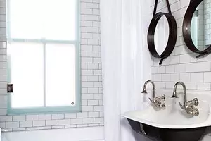 Cara menempatkan handuk di kamar mandi dan di dapur: 37 ide bergaya 9836_1