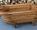 Mandi kayu lan sink: 52 Tuladha sing apik banget 9856_36