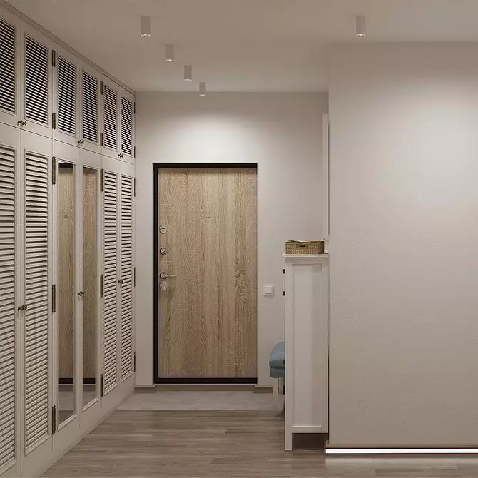 Какъв гардероб да избере в коридора: 6 текущи опции 9860_34