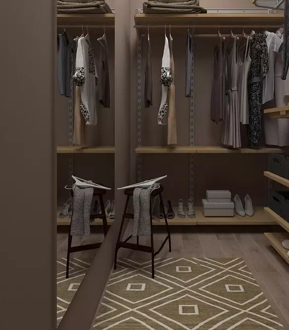 غرفة خلع الملابس الحديثة من غرفة التخزين: نصائح ترتيب و 50+ أمثلة ملء ناجحة 9868_56