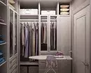 Modern dressing room mula sa storage room: Mga tip sa pag-aayos at 50+ matagumpay na pagpuno ng mga halimbawa 9868_78