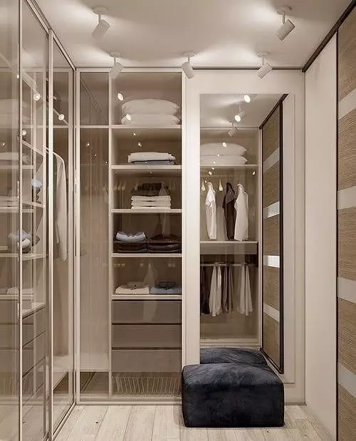 Moderne kleedkamer van stoorkamer: Reëling wenke en 50 + suksesvolle vul voorbeelde 9868_86