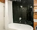 Bathroom ea Loft: Tataiso bakeng sa khetho ea lisebelisoa le lisebelisoa 9874_83