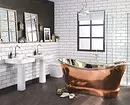 Bathroom ea Loft: Tataiso bakeng sa khetho ea lisebelisoa le lisebelisoa 9874_89