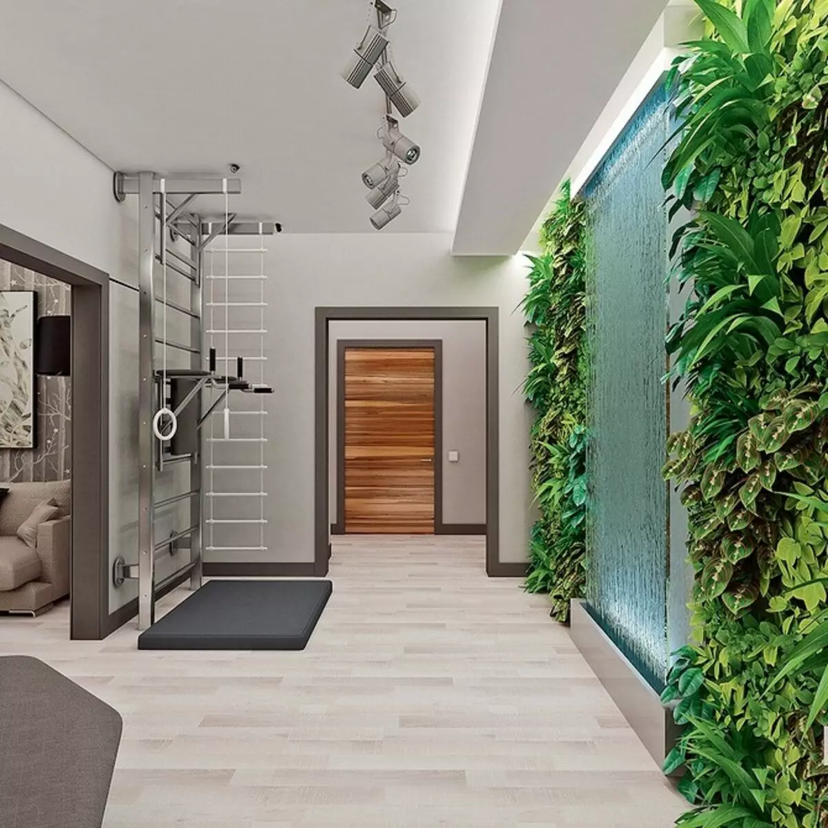 Ecodesign-Apartments mit Phytostin, künstlicher Wasserfall und natürlichen Materialien im Ziel 9877_12