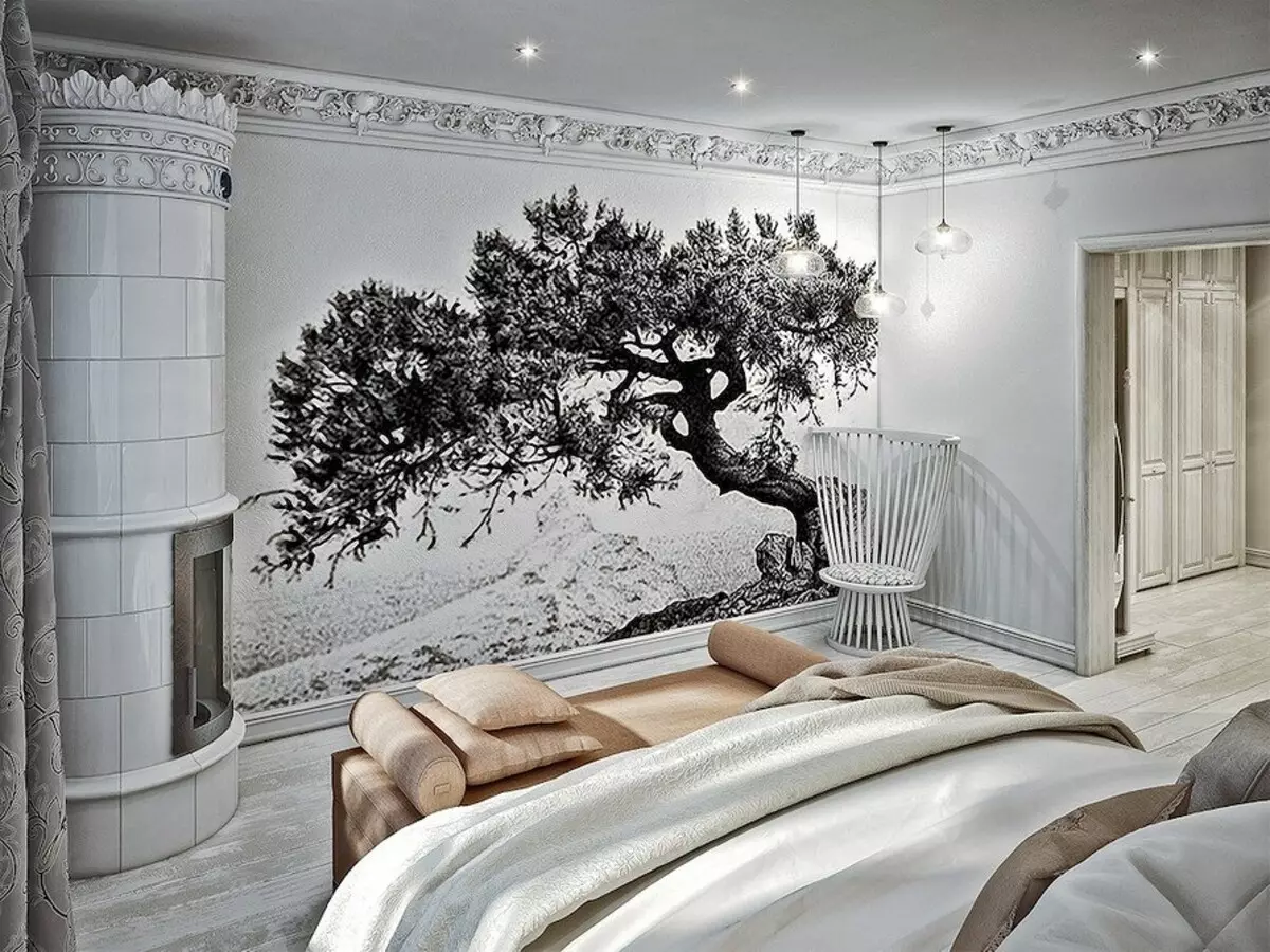 Снежен бял апартамент за три поколения, декорирани в духа на класическия романтизъм 9886_16